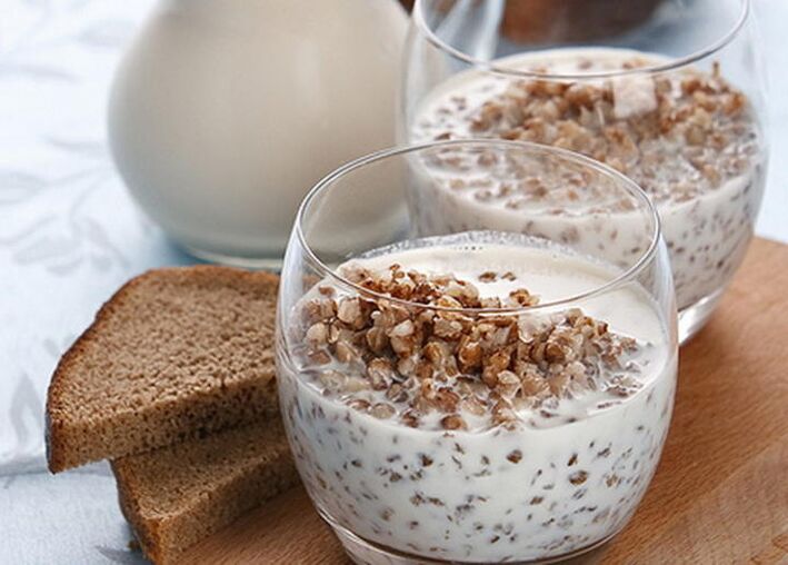 Buckwheat with a kefir