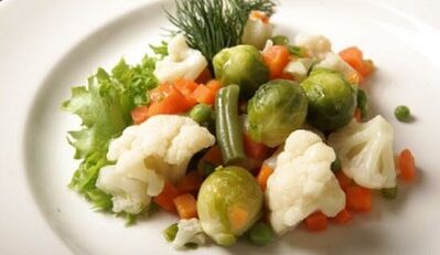 Approximate menu for pancreatitis